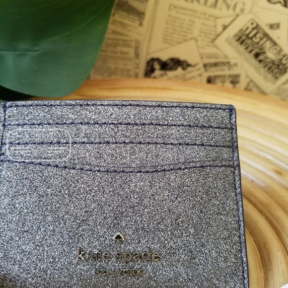 Kate Spade Boxed Small Slim Card Holder Dusk Navy - Picture 13 of 15